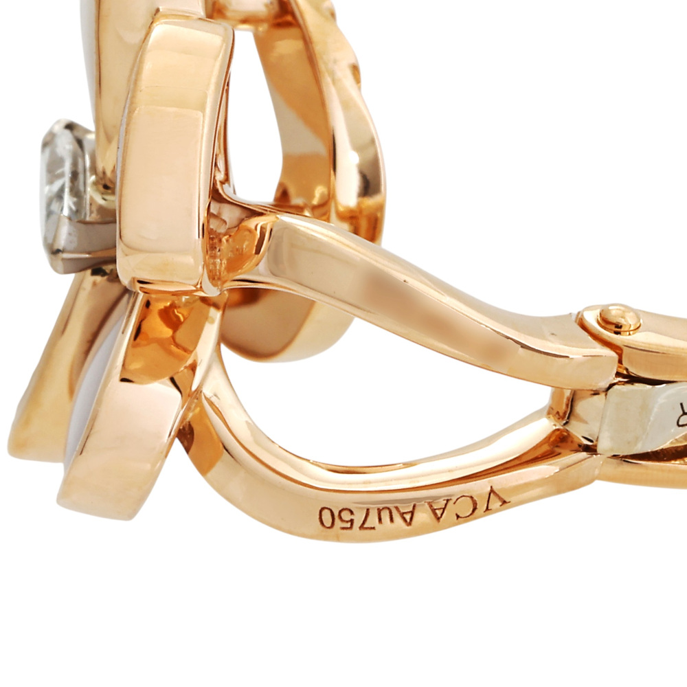 Van Cleef & Arpels Fauna de Papillon Earrings 18K Rose Gold VCARO8FN00