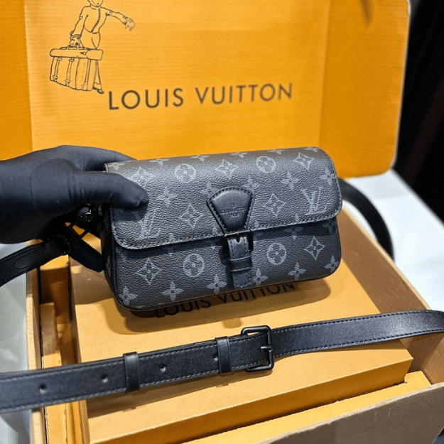 Louis Vuitton S-Cape Messenger Monogram Empreinte Black 9 Inches