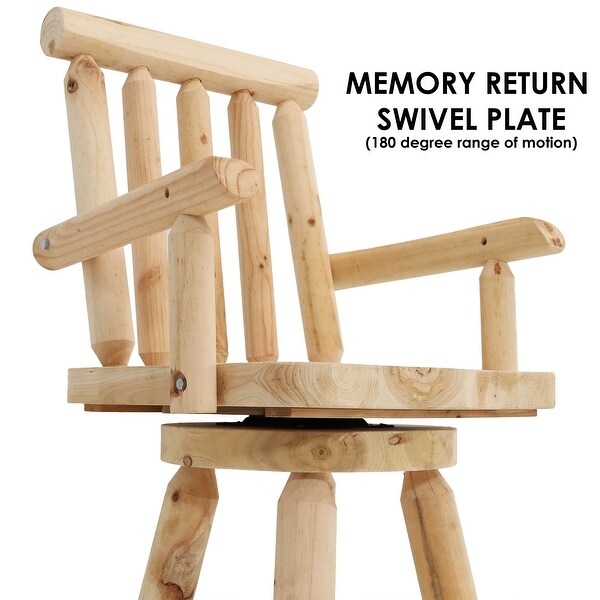 Sunnydaze Rustic Bar Stool
