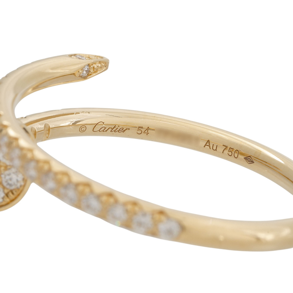 Cartier Juste un Clou Ring 18K Yellow Gold Diamond B4231500