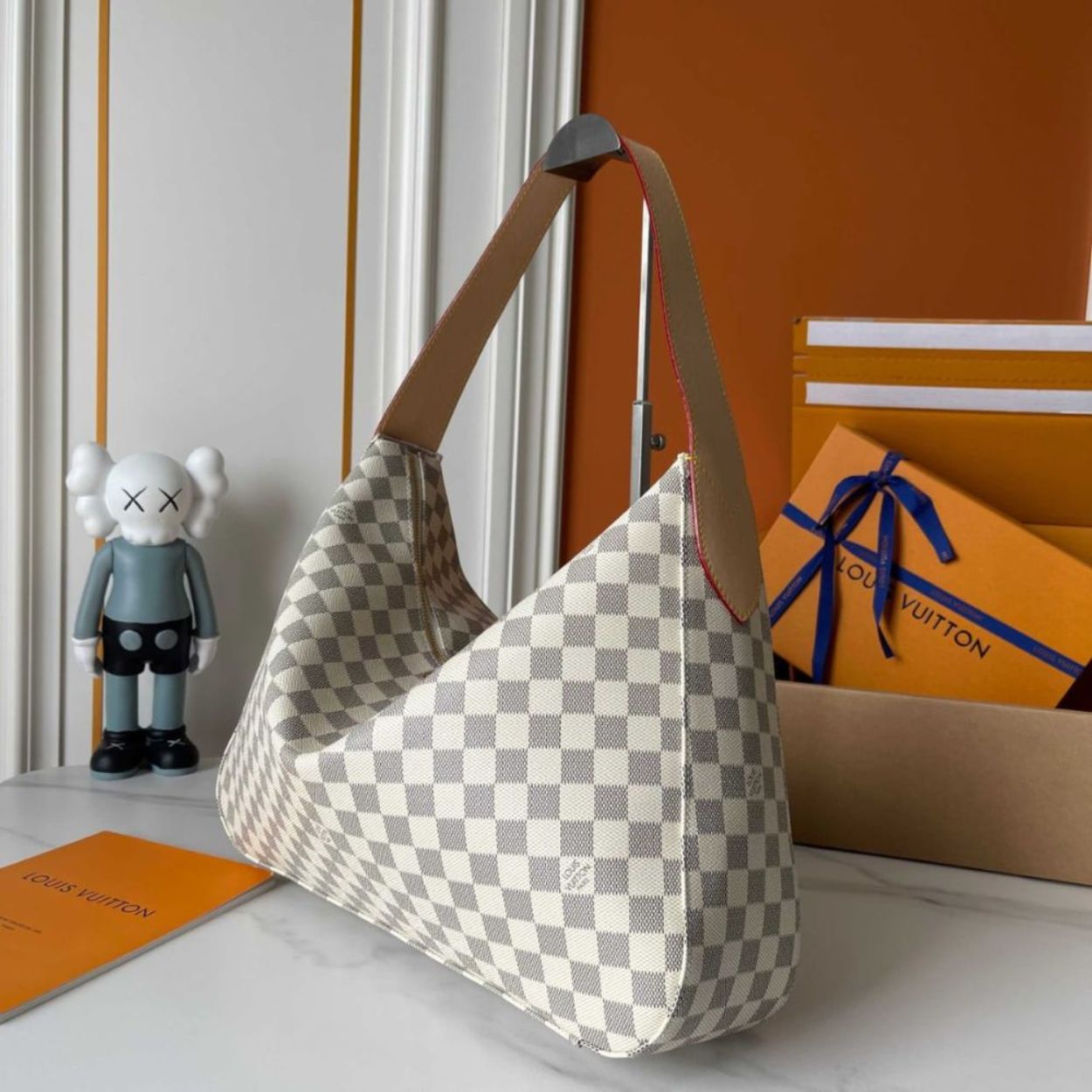 Louis Vuitton Slouchy MM Damier Azur 15.7 Inches N00126