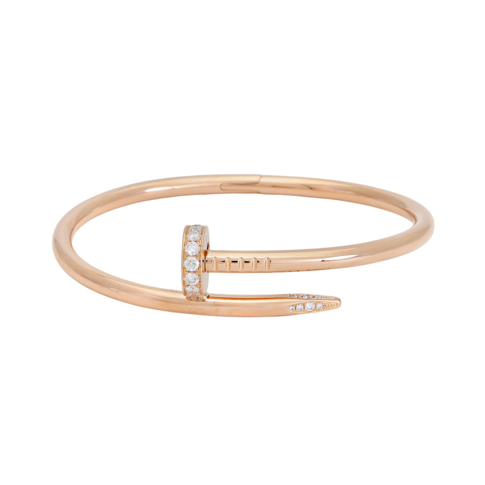 Cartier Juste un Clou Bracelet 18K Rose Gold Diamond