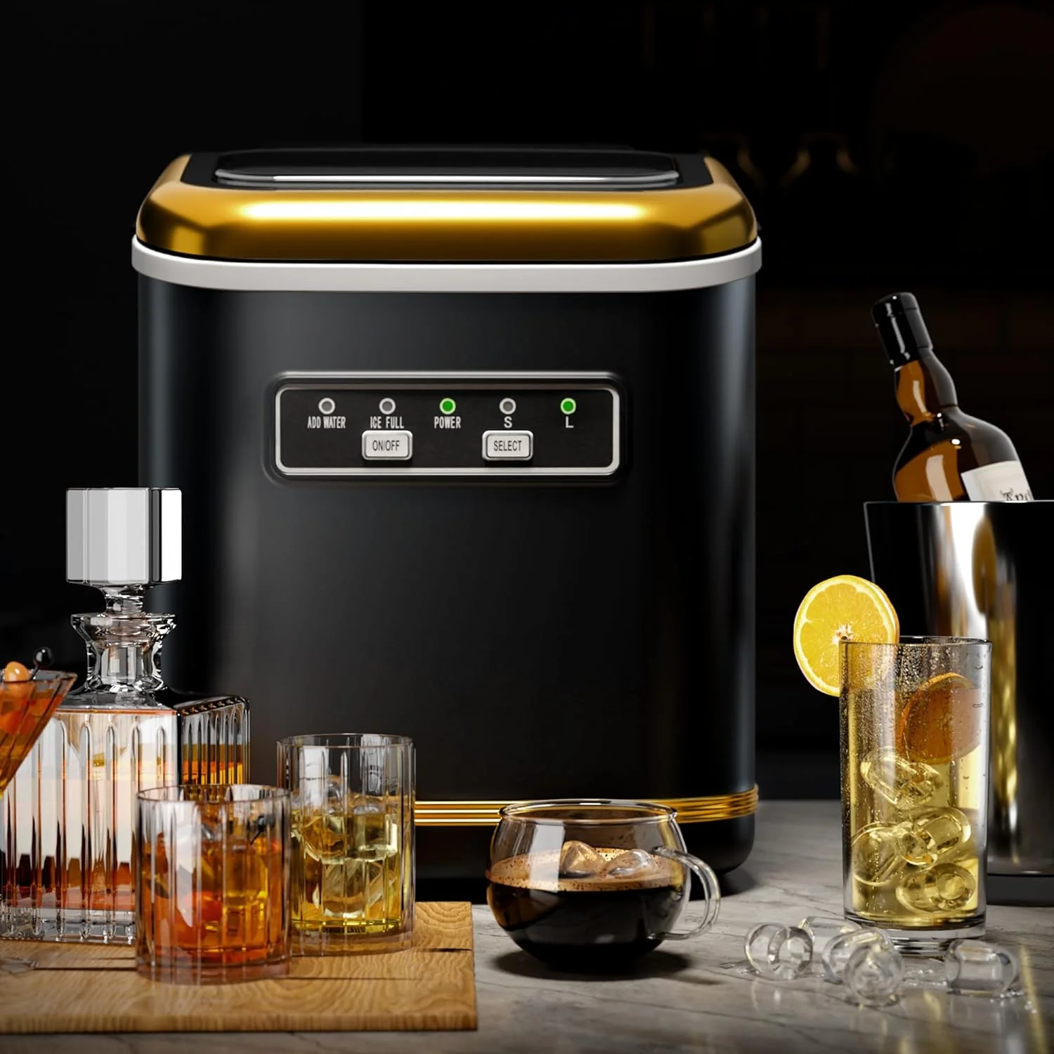 Countertop Ice Maker 9 Bullet Ice Cubes in 6 Mins,  Z5812K