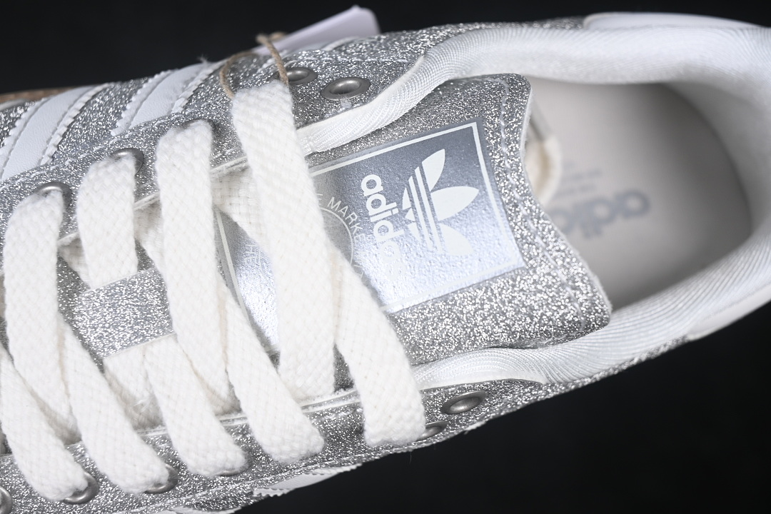 Adidas Samba Og Clover Casual Board Shoes Silver/Argentous KI6264