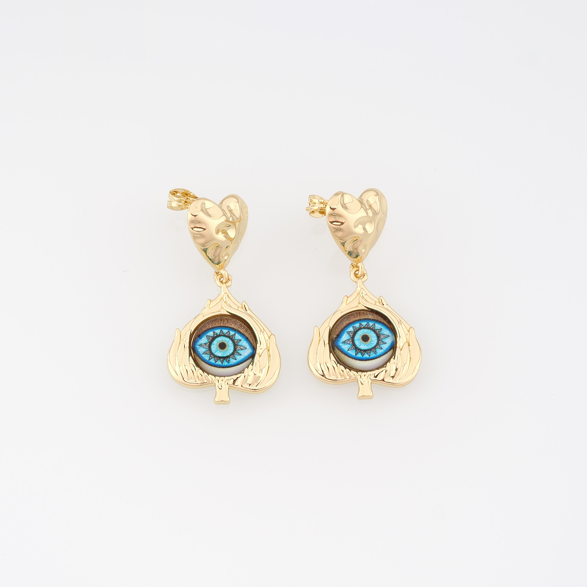 18K Gold Filled Evil Eye Stud Earrings,Evil Eye Earrings,Dainty Earrings,Everyday Earrings,Minimalist Earring