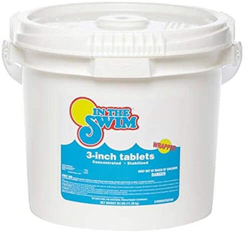 In The Swim 3 Inch Stabilized Chlorine Tablets for Sanitizing Swimming Pools - 50 Pounds