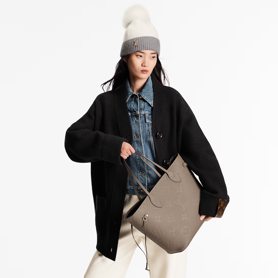 Louis Vuitton Neverfull Mm Tote Bag Tourterelle Gray 31cm M45686