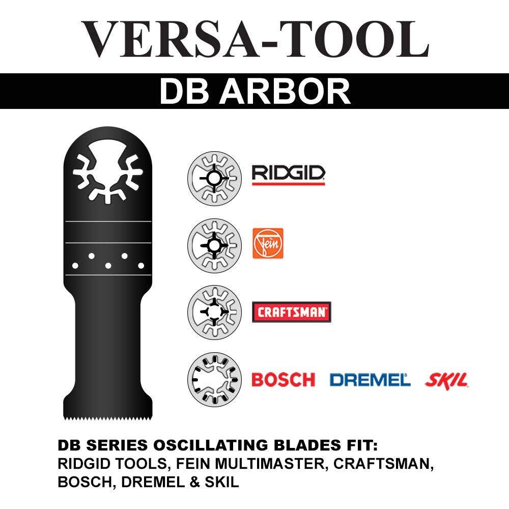 Versa Tool Db25b 35mm Bi-Metal Multi-Tool Saw Blades 25/Pack Fits Fein Multimaster, Dremel, Bosch, Craftsman, Ridgid Oscillating