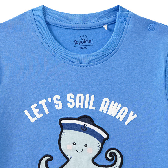 Topomini Baby T-Shirt mit Applikation
