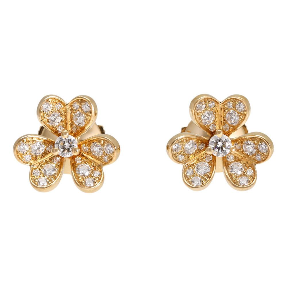 Van Cleef & Arpels Frivole Earrings 18K Yellow Gold VCARP24200