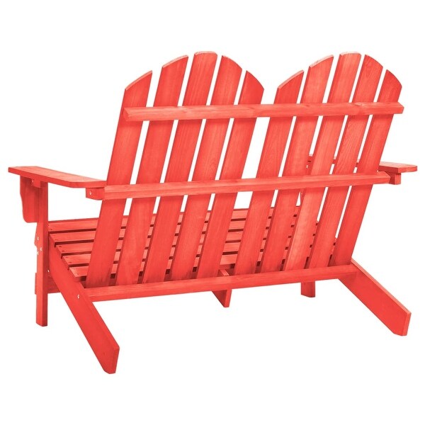 vidaXL 2Seater Patio Adirondack Chair Solid Wood Fir