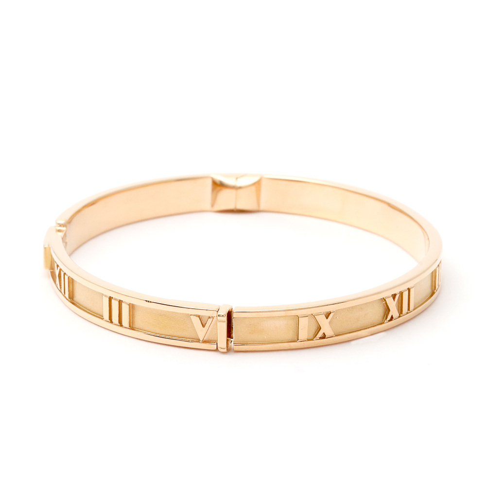 Tiffany & Co. Atlas Bracelet 18K Rose Gold Diamond