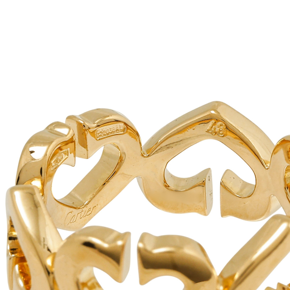 Cartier C Heart Ring 18K Yellow Gold B4041400