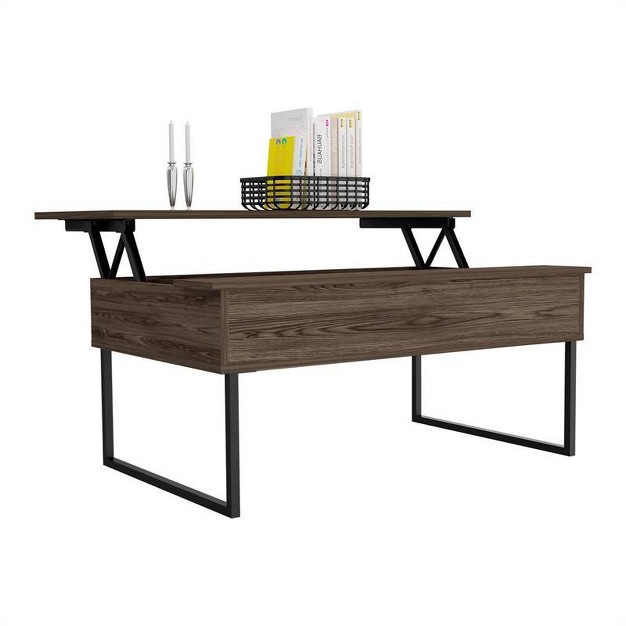 Bari Coffee Table Dark Walnut Boahaus