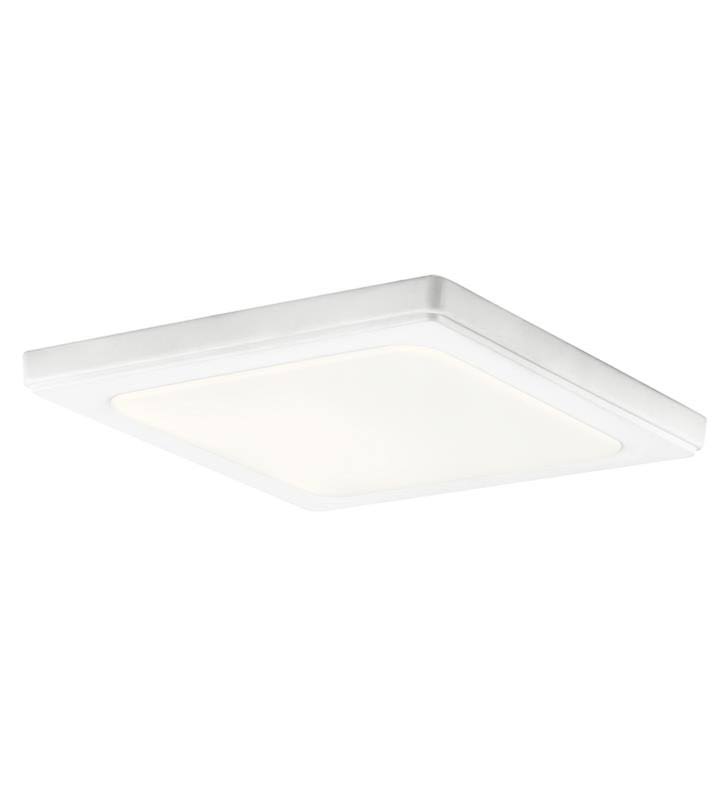 Kichler 44247NILED30 Zeo Flush Mount 10 inch Square, Brushed Nickel