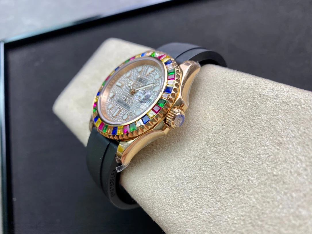 Rolex Yacht-Master 40 Rainbow with White Diamond Dial
