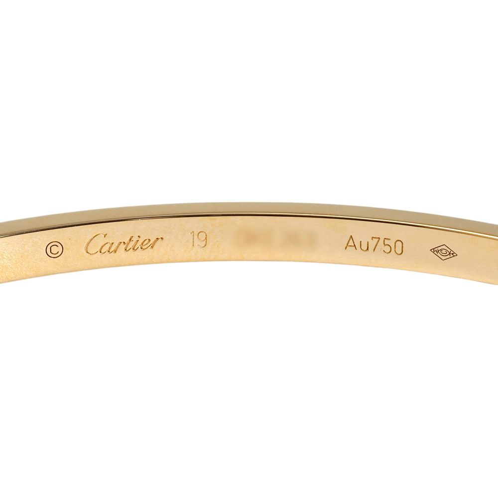 Cartier Love Pave Bracelet 18K Yellow Gold Diamond N6710600