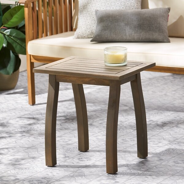 Versatile and Functional Outdoor Wood End Table