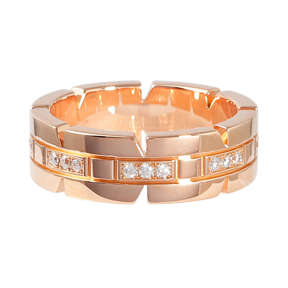 Cartier Tank Française Ring 18K Rose Gold Diamond