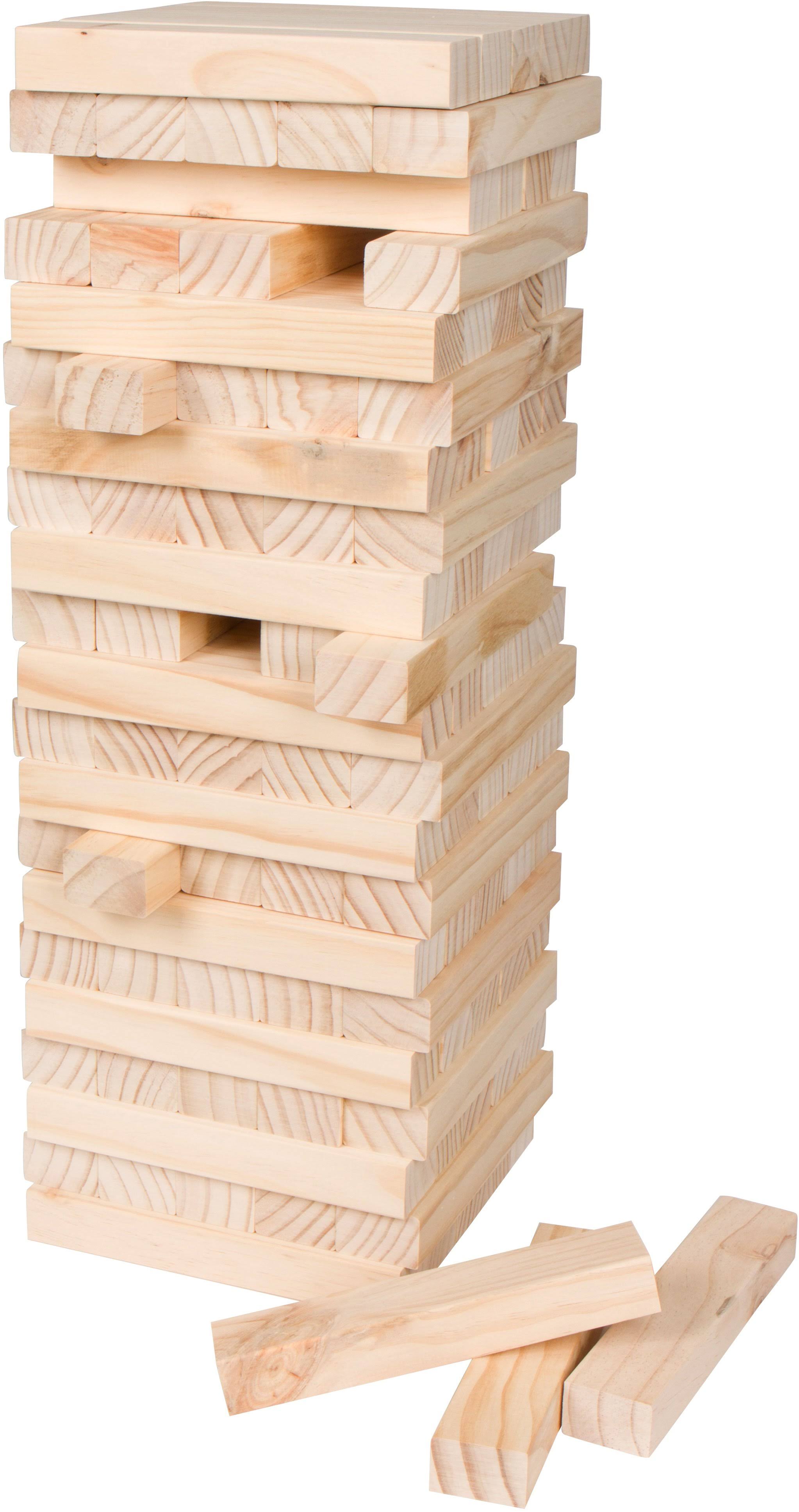 Trademark Innovations 60-Piece Giant Wooden Stacking Puzzle Game with Carry Case