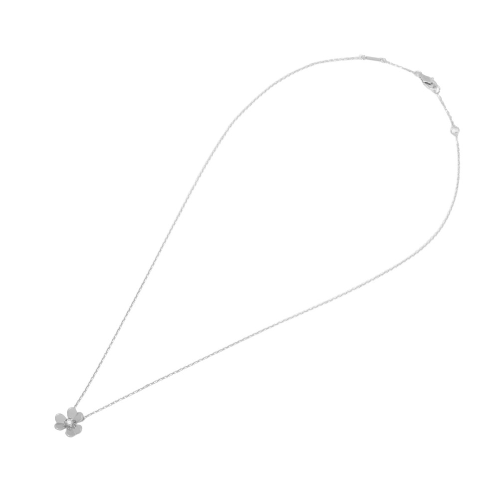 Van Cleef & Arpels Frivole Necklace 18K White Gold Diamond VCARP0J400