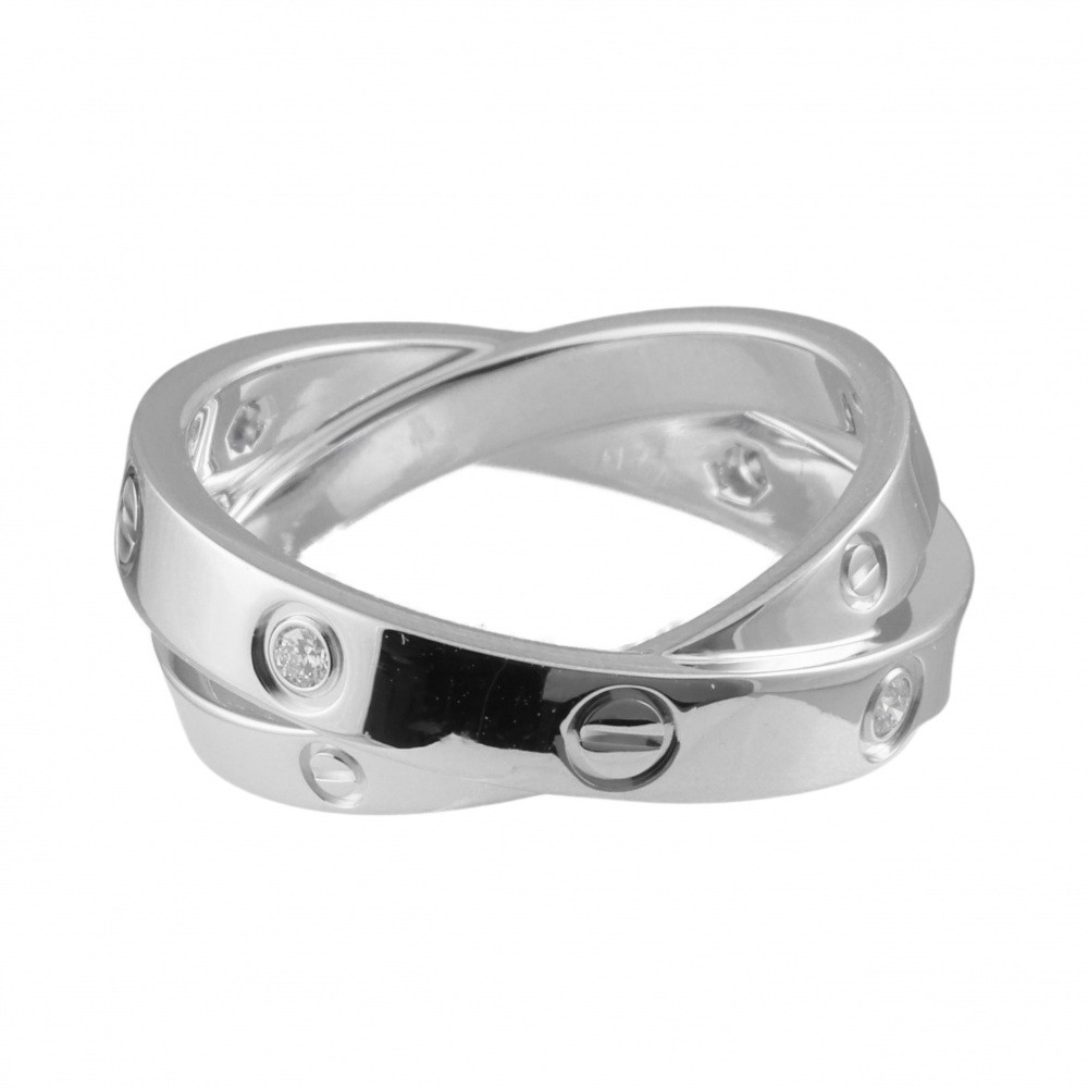 Cartier Be Love Ring 18K White Gold Diamond B4215700