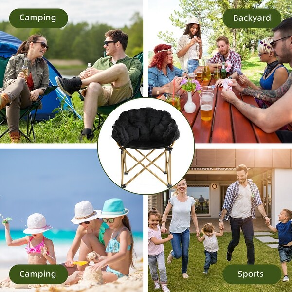 Moon chair folding lounge chair,balcony leisure lunch break backrest lazy chair,bedroom single person small sofa