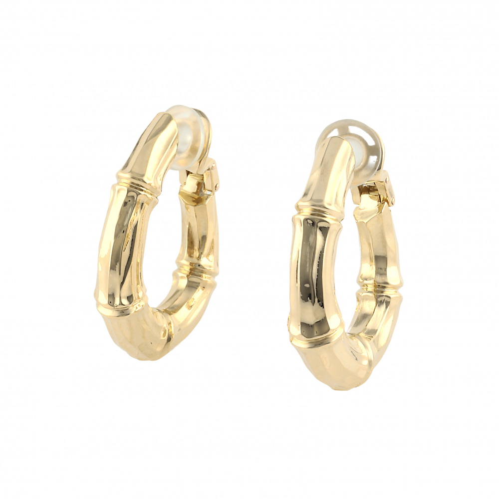 Cartier Bamboo Earrings 18K Yellow Gold
