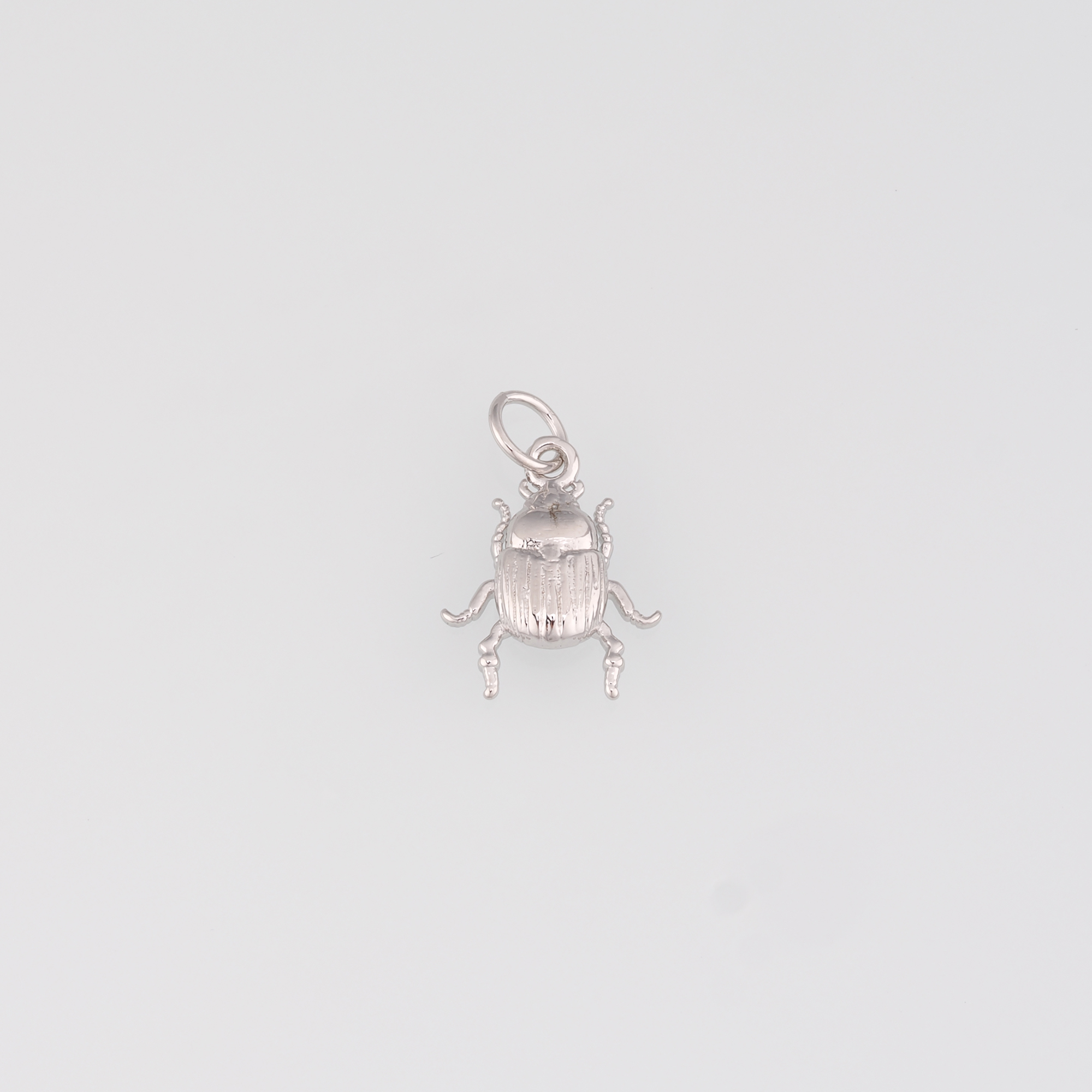18K Gold Filled Beetle Pendant,Insect Charm Earrings Necklace for DIY Jewelry Making Supply