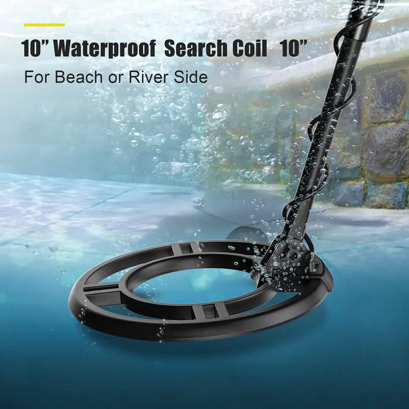 Professional-Grade Metal Detector Kit for Adults – Treasure Hunting Tool (Black)