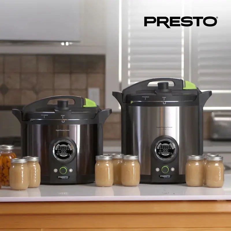 Presto Precise 17-Quart Stainless Steel Electric Pressure Canner – Model 02152, Silver