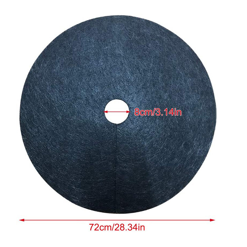 2Pcs Tree Weed Barrier Mat, 28 Inch Non-Woven Landscape Fabric Tree Ring Landscape for Indoor Outdoor Tree Edging Protection