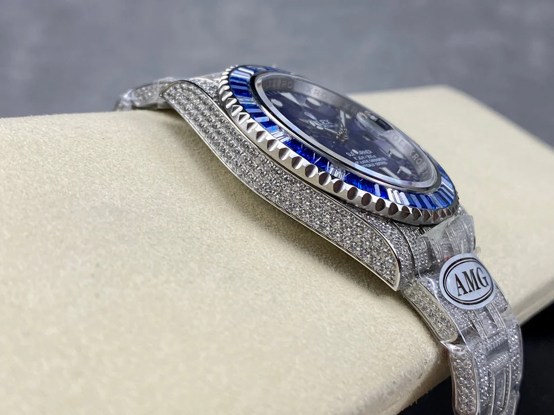 Rolex Submariner Date Blue Dial Full Diamond