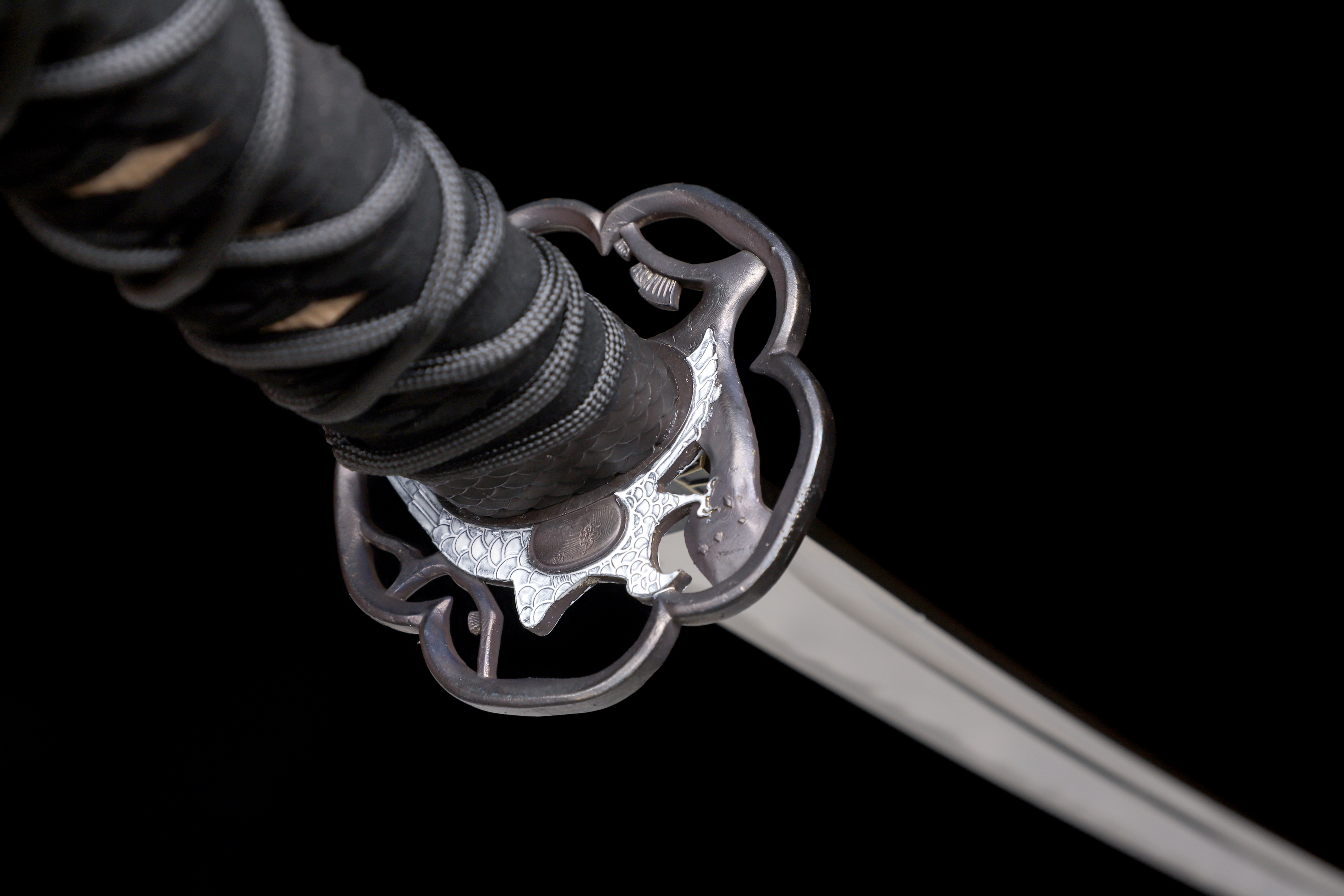 Ghost of Yotei Inspired Katana 9260 Spring Steel Falcon's Claw Full Tang