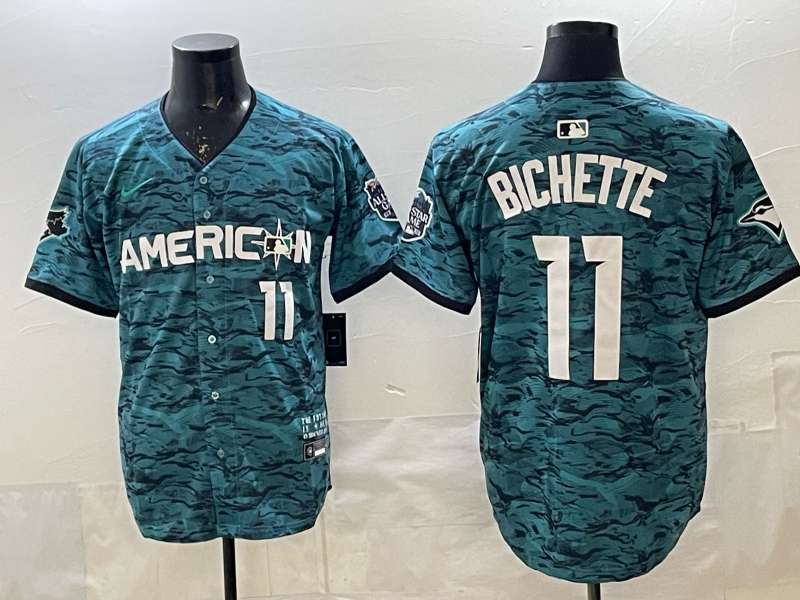 Men's American League Bo Bichette #11 Teal 2023 MLB All-Star Game Limited Jersey