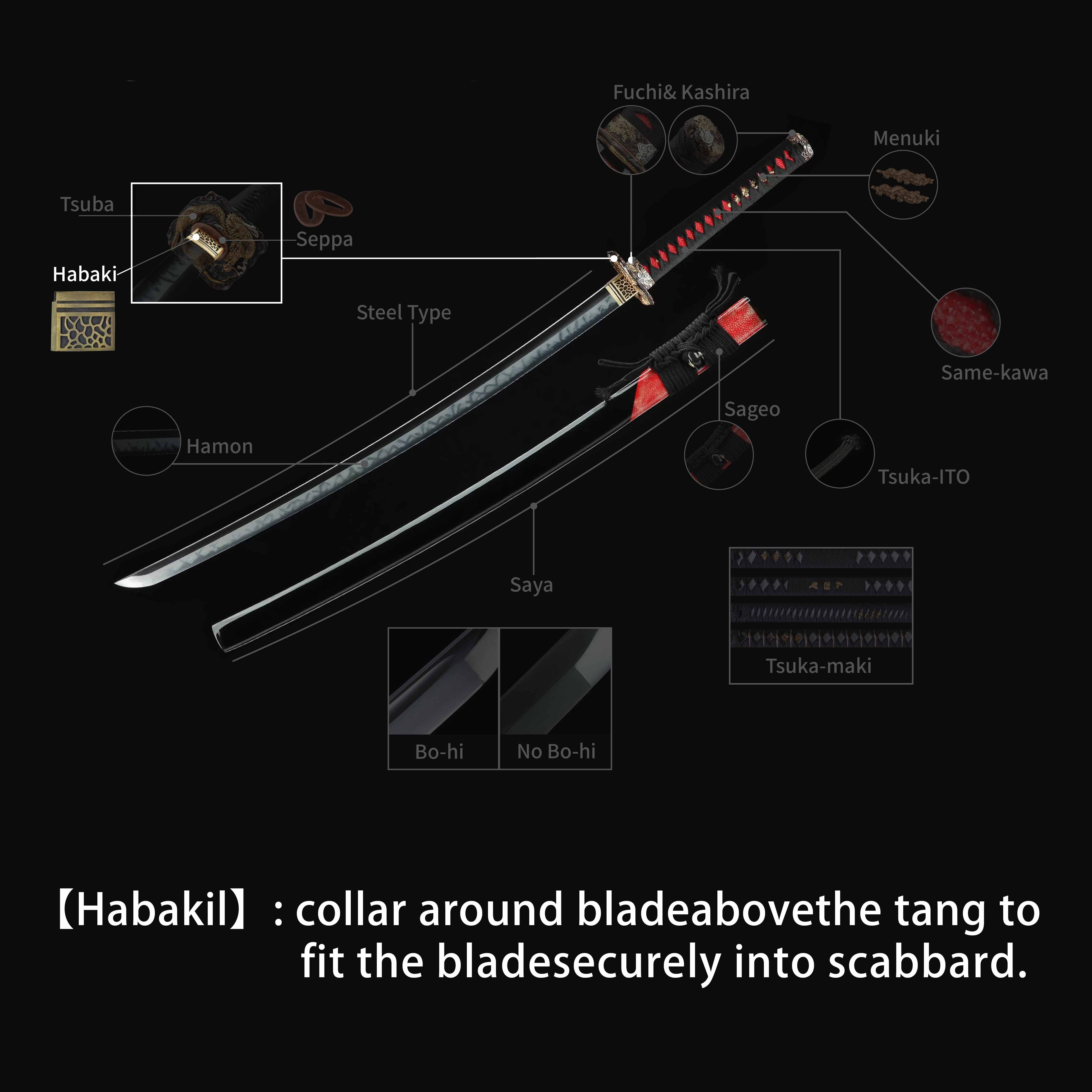 Custom Your Katana | Habaki | Spartan Blades Club | CHEN'S SWORDS 1892 - Spartan Blades Club - 陳氏劍莊1892