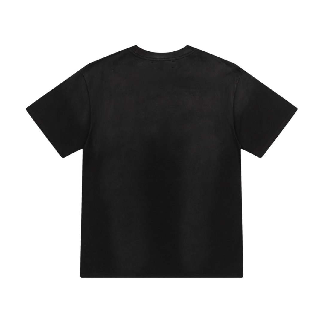 Amiri washed cracked printed short-sleeved - cnluxepick