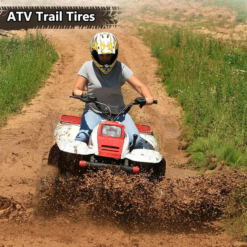 Set of 2 All-Terrain ATV Tires – 26×12-12, 6-Ply Rating, Black