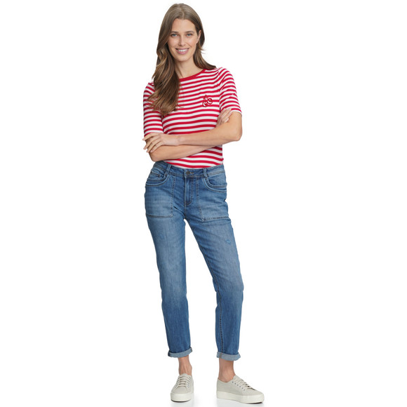 Gina Damen T-Shirt mit Streifen