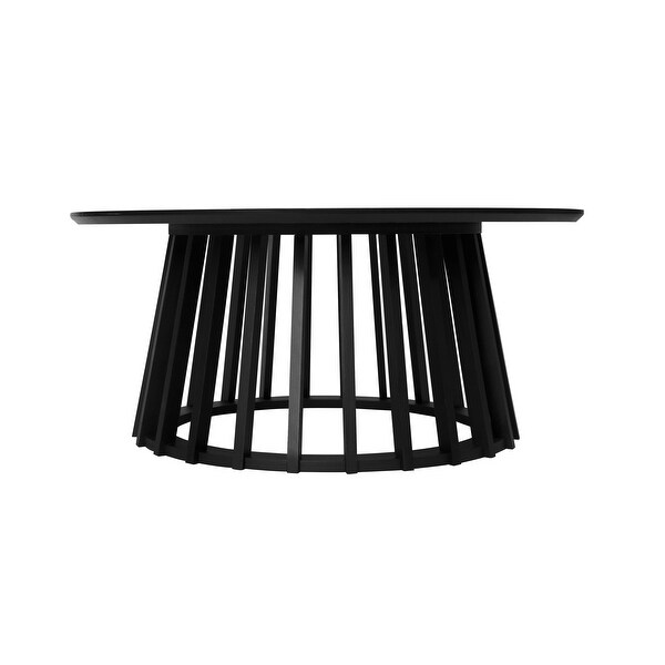 Round Coffee Table Set of 2 Grille Molding