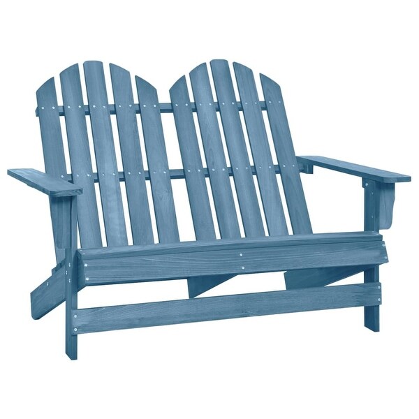 vidaXL 2Seater Patio Adirondack Chair Solid Wood Fir