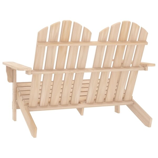vidaXL 2Seater Patio Adirondack Chair Solid Wood Fir