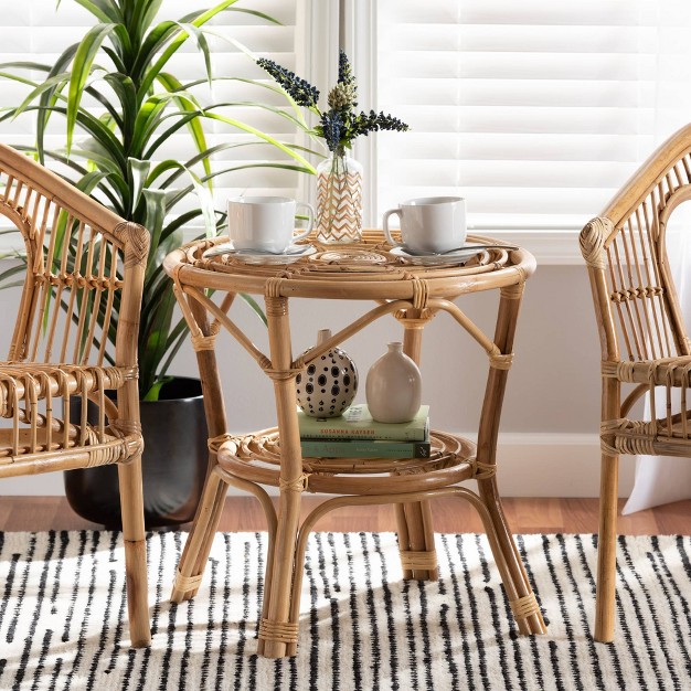 Cariel Rattan Coffee Table Natural brown Bali amp Pari
