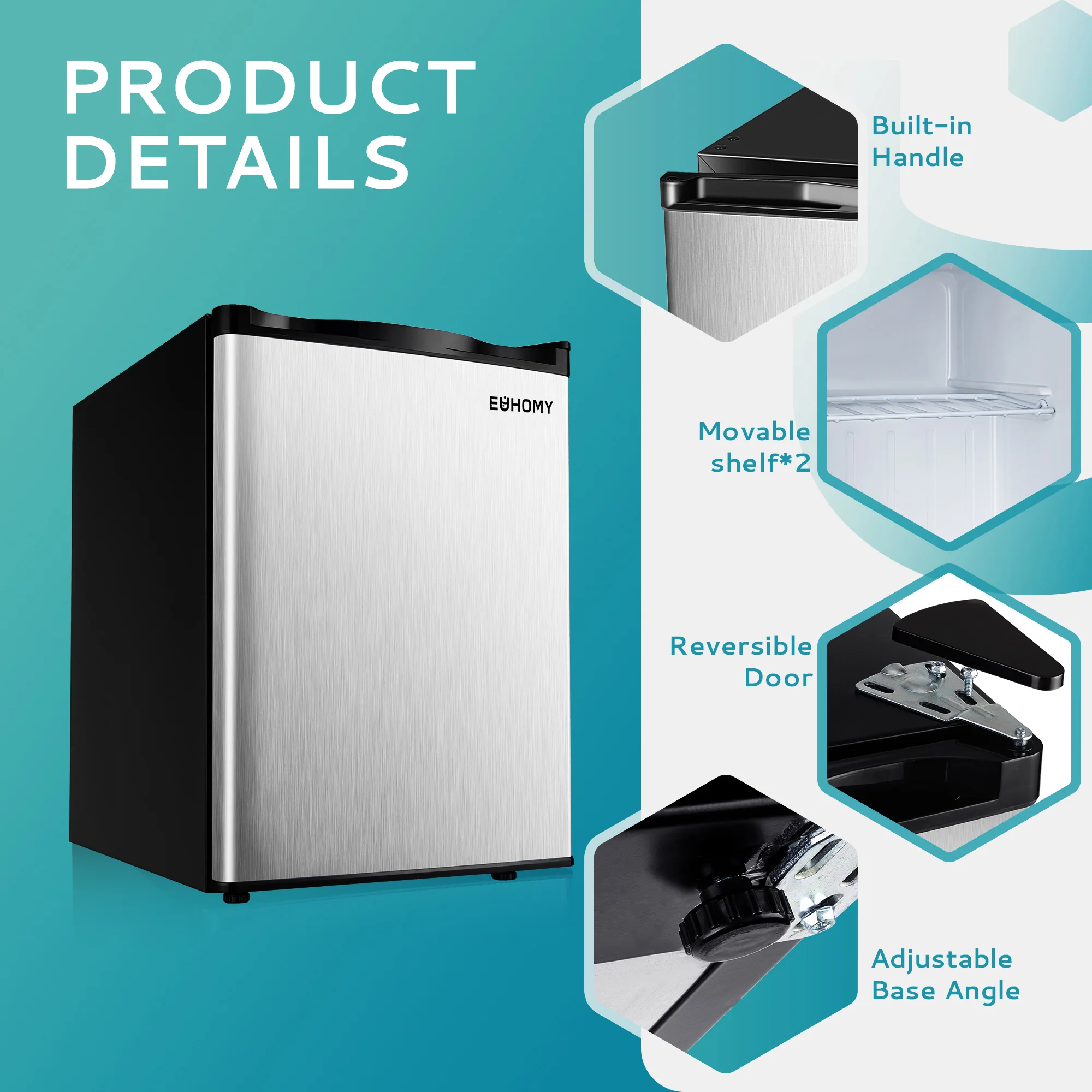 Compact Mini Freezer, Upright freezer Rapid Cooling