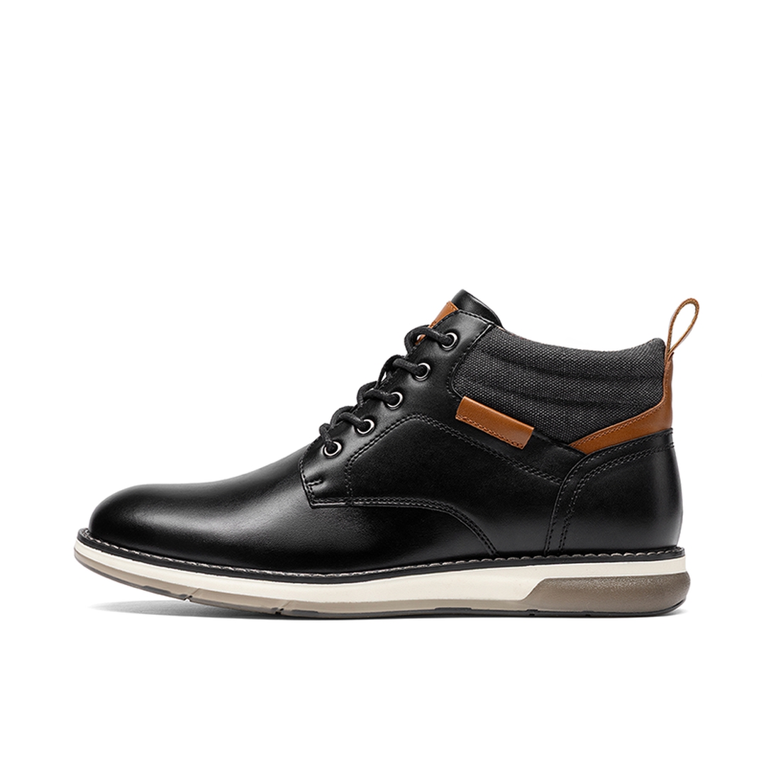 Men’s Casual PU Canvas Chukka Boots