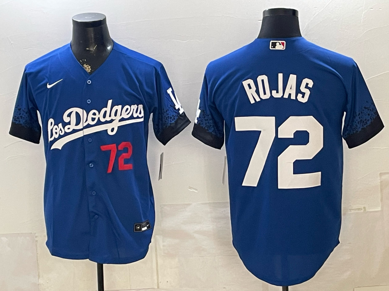 Men's Los Angeles Dodgers Miguel Rojas #72 Royal Alternate Limited Jersey