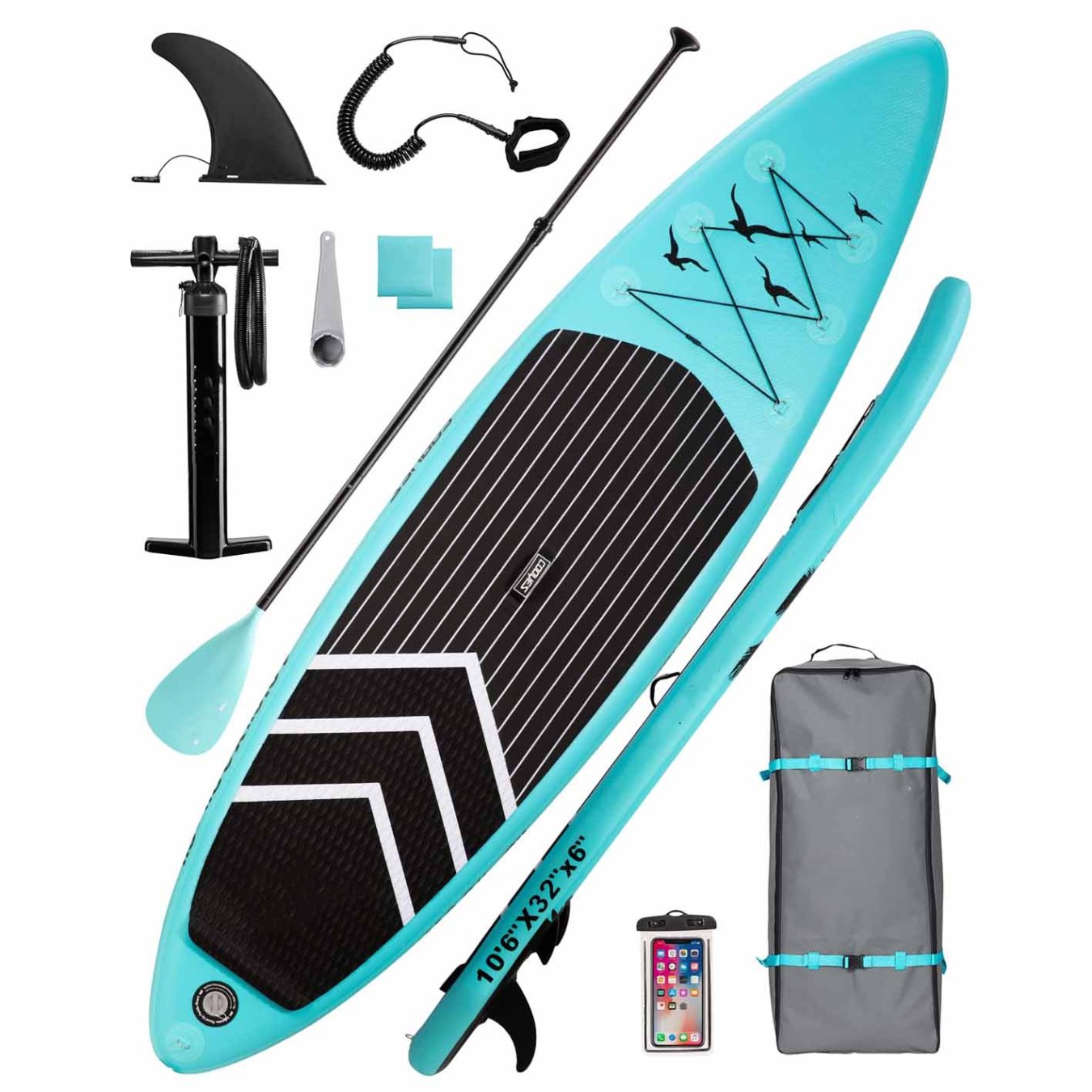 Cooyes Inflatable Paddleboard, 3 m (10 ft10.6 ft)