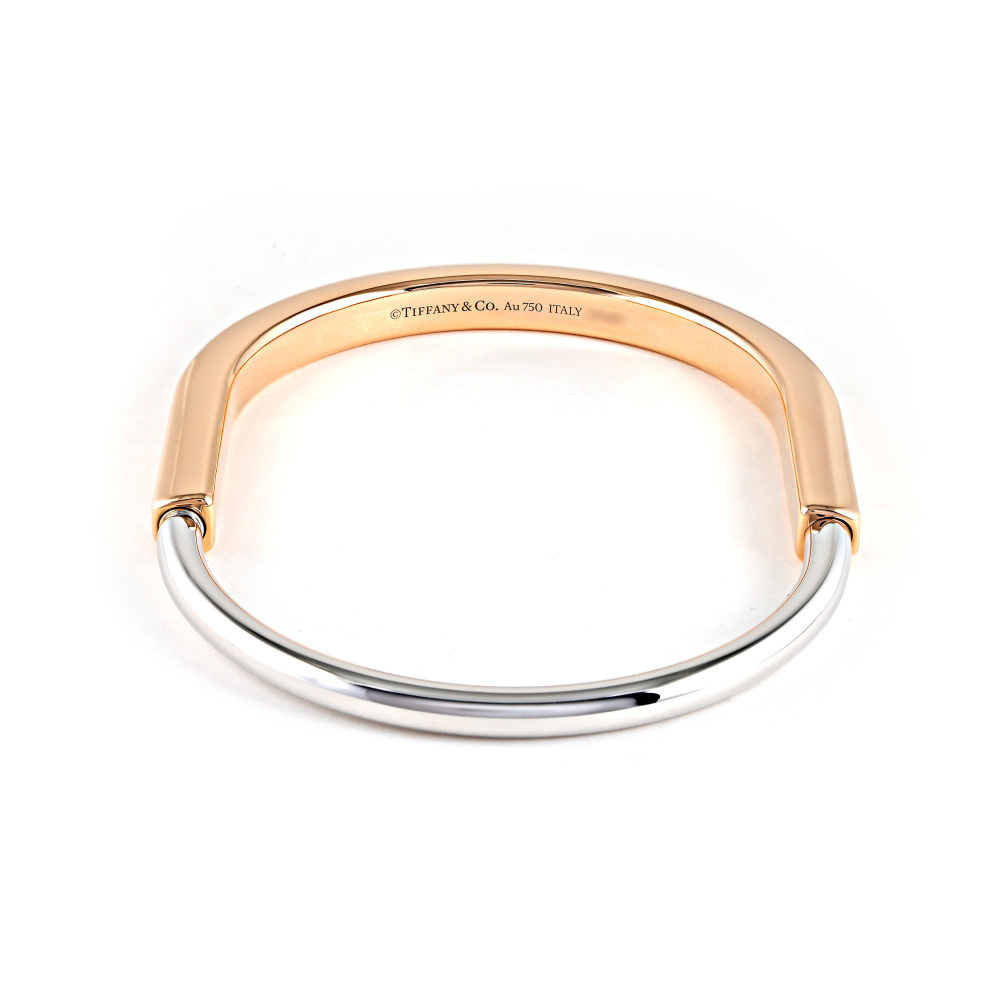 Tiffany & Co. Lock Bracelet 18K White Gold & 18K Rose Gold 73027411