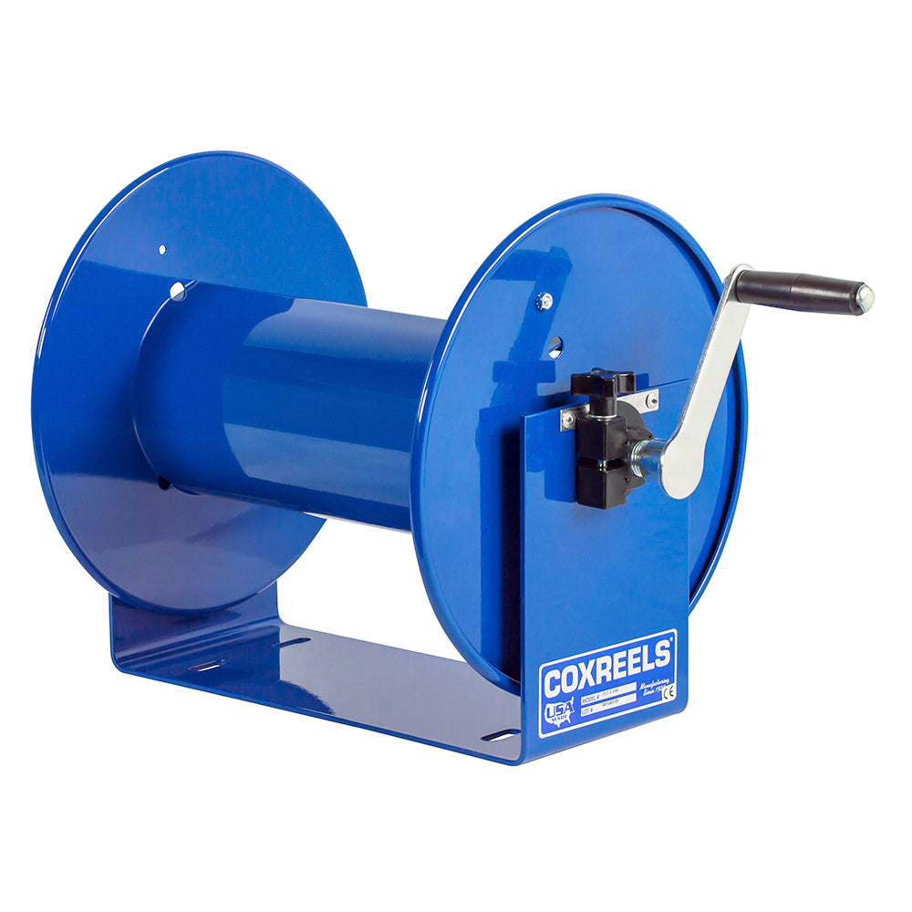 Coxreels 100 Series Compact Hand Crank Lightweight Water and Air Hose Reel, Blue