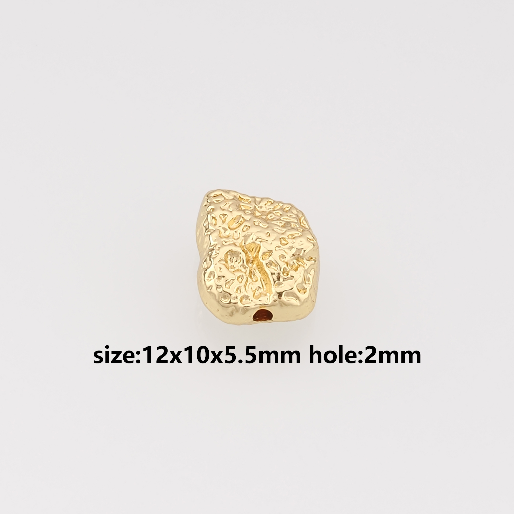 18K Gold Filled Geometric Spacer Beads,Geometric Bead for Bracelet Jewelry Necklace Making Supply